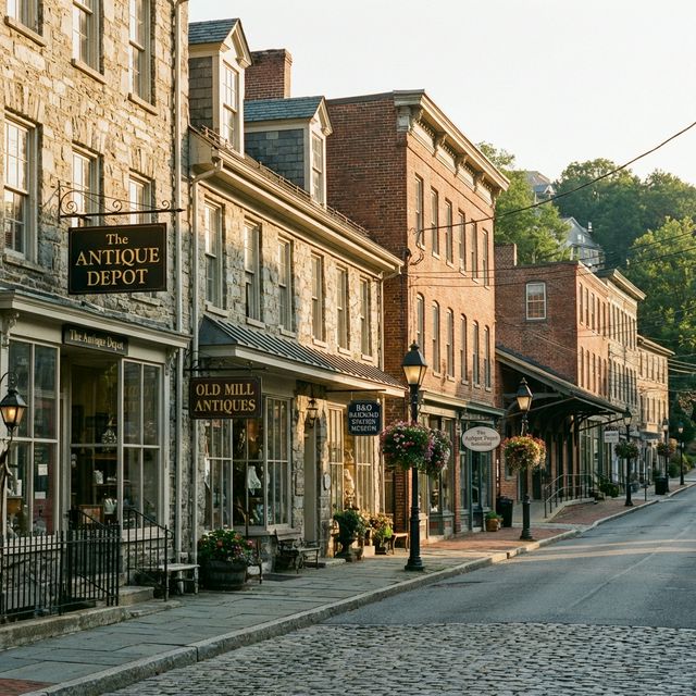 Ellicott City Maryland historic Main Street